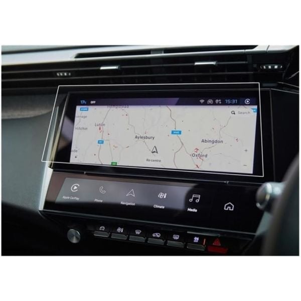 Peugeot 408 10 inç Mat Ekran Koruyucu Multimedya Şeffaf