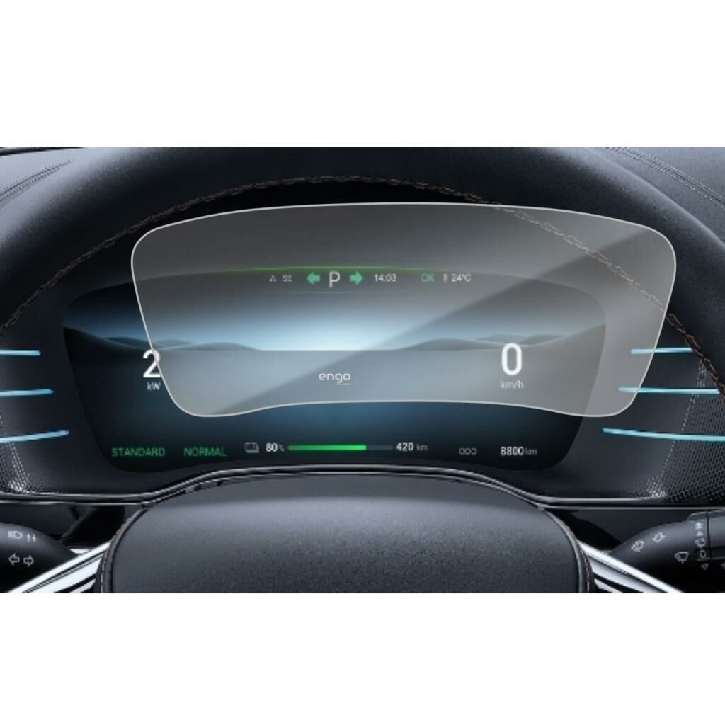 BYD TANG 12.3 inç Mat Ekran Koruyucu Dijital Gösterge Şeffaf