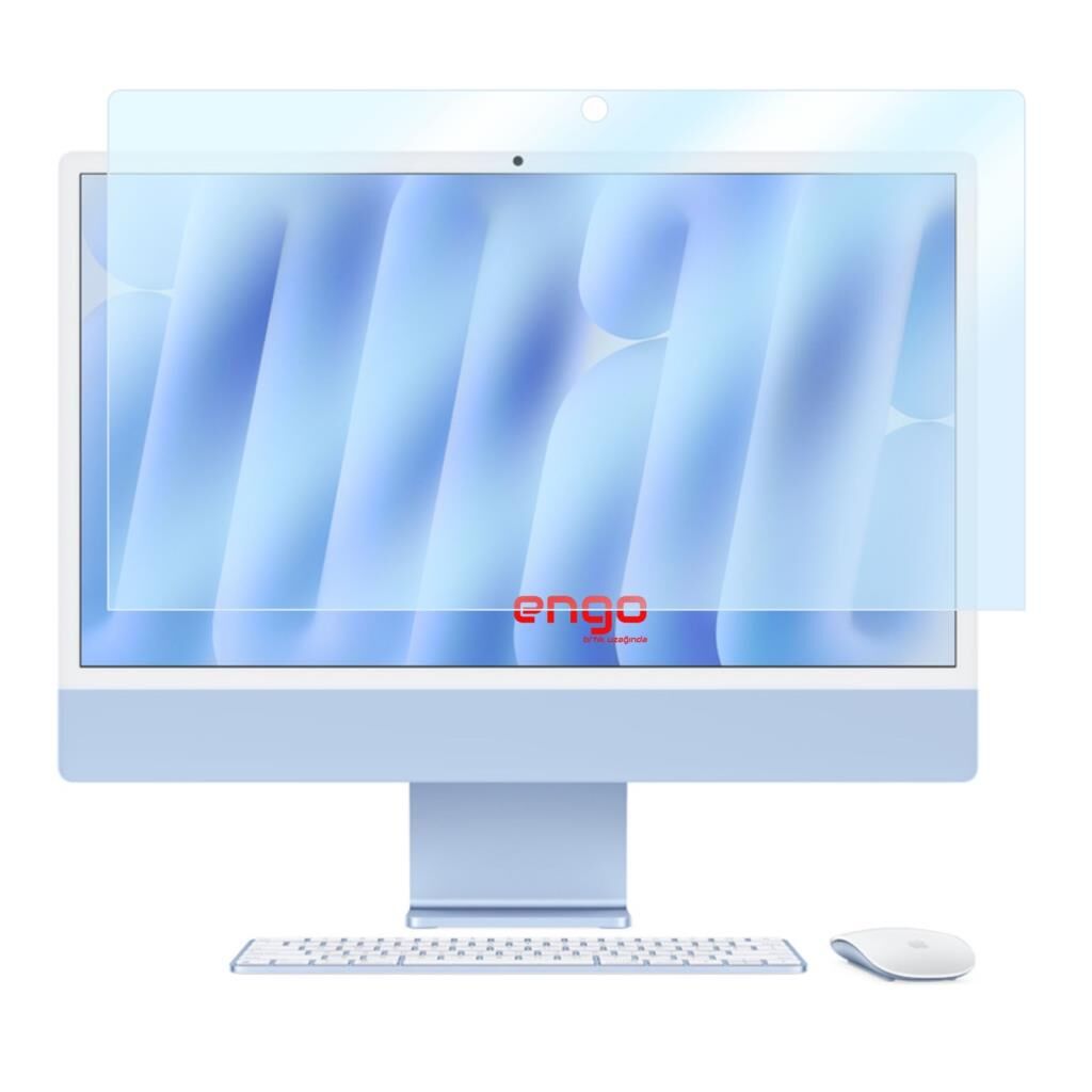 Apple iMac 24 inç Ekran Koruyucu 9H Nano Parlak Şeffaf