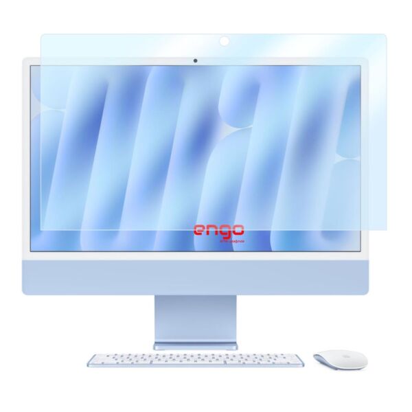 Apple iMac 24 inç Ekran Koruyucu 9H Nano Parlak Şeffaf