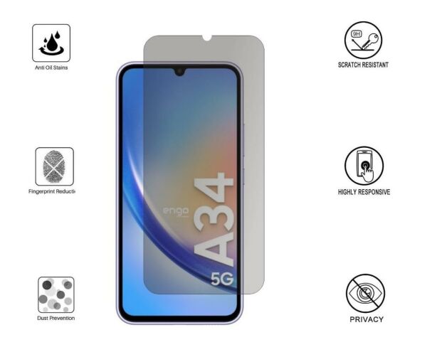 Samsung Galaxy A34 İle Uyumlu Hayalet Ekran Koruyucu