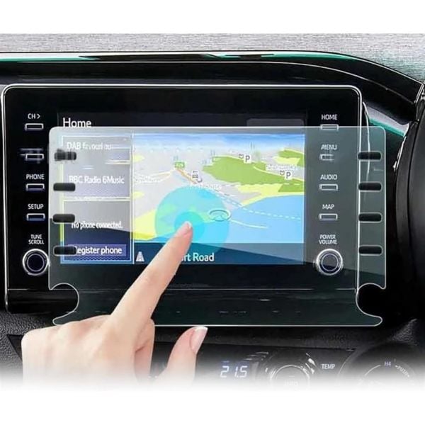 Toyota Hilux 8 inç Multimedya Ekran Koruyucu Şeffaf Nano