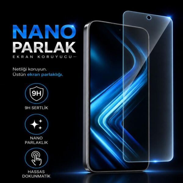 Infinix GT 50 Pro Ekran Koruyucu Nano Parlak, 9H Kırılmaz Esnek Yapı, Çizilme Ve Darbelere Karşı Dayanıklı Şeffaf Ekran Koruması