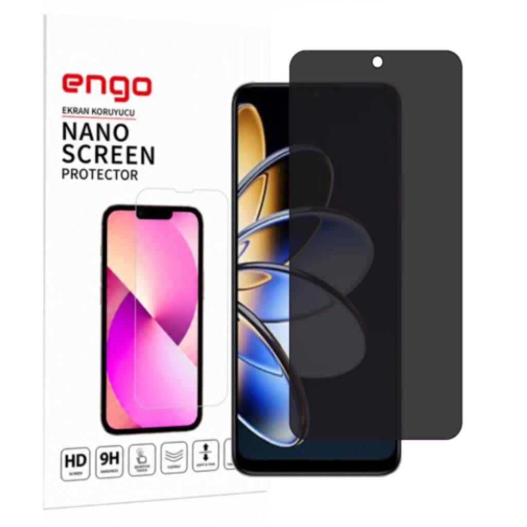 General Mobile GM 26 One 5G Hayalet Ekran Koruyucu, Anti-Spy Gizlilik Filtresi, 9H Kırılmaz Esnek Nano Cam, Parlama Önleyici Mat Yüzey