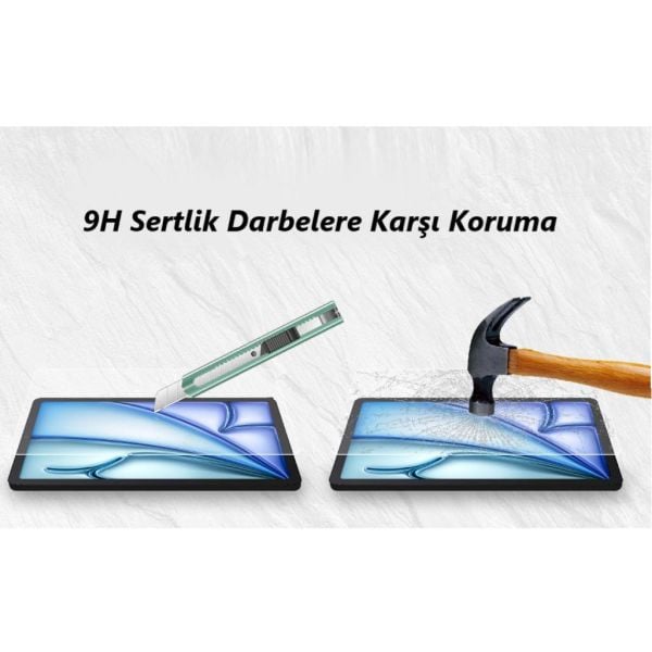 Apple iPad Air 11 inç Ekran Koruyucu Nano Şeffaf 2024