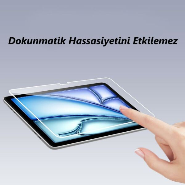 Apple iPad Air 11 inç Mat Ekran Koruyucu Şeffaf 2024