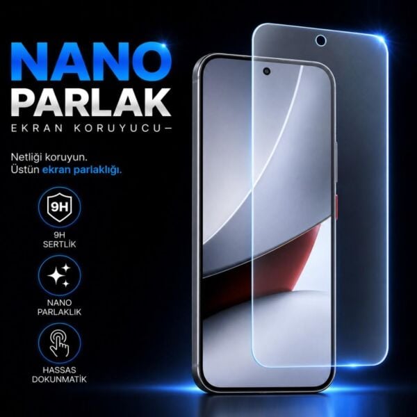 Poco F9 Ultra Ekran Koruyucu 9H Nano Parlak, Kırılmaz Esnek Cam, Çizilmeye Ve Darbeye Dayanıklı Şeffaf Koruma