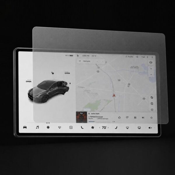 Tesla Model Y Mat Ekran Koruyucu 16 İnç Multimedya, 9H Esnek Nano Cam, Anti Glare, Yansıma Ve Parlama Azaltıcı