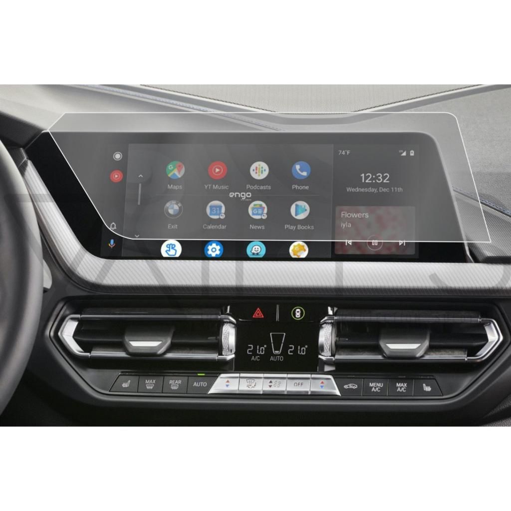 BMW 118i 10.25 inç Mat Multimedya Ekran Koruyucu Şeffaf
