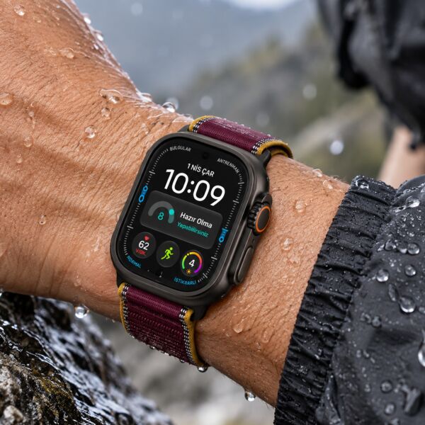 Apple Watch Ultra 4 49mm Ekran Koruyucu A3579 Nano Parlak 9H Esnek Cam Çizilmeye Dayanıklı