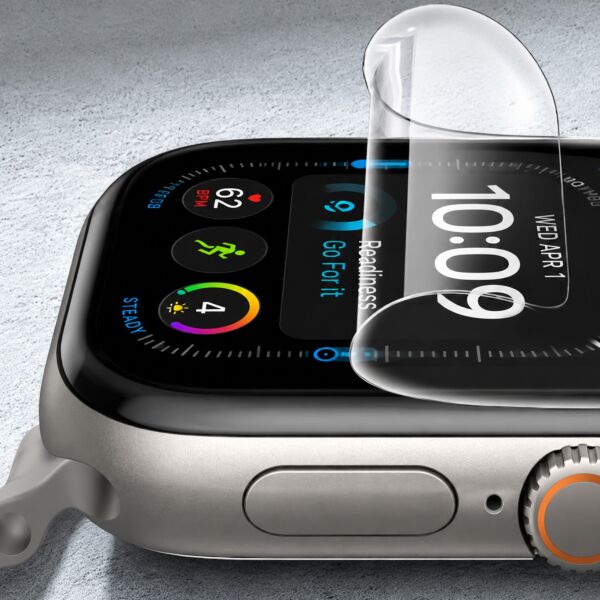 Apple Watch Series 12 46mm Ekran Koruyucu A3587 TPU Şeffaf Çizilmeye Dayanıklı Esnek Yapı 2 Adet