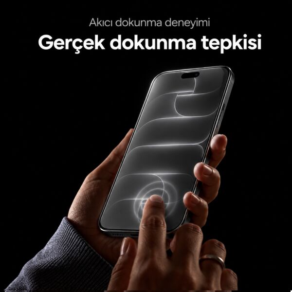Apple iPhone 18 Pro Ekran Koruyucu A3714 Nano Parlak 9H Kırılmaz Esnek Cam Çizilmeye Dayanıklı Şeffaf
