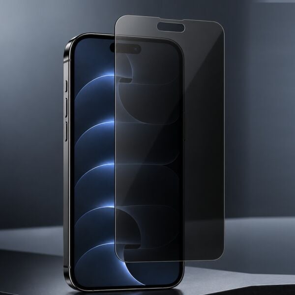 Apple iPhone 18 Pro Hayalet Ekran Koruyucu, Görüş Açısını Sınırlayan Anti-Spy Gizlilik Koruması, 9H Esnek Nano Yapı, Parlama Önleyici Mat Yüzey