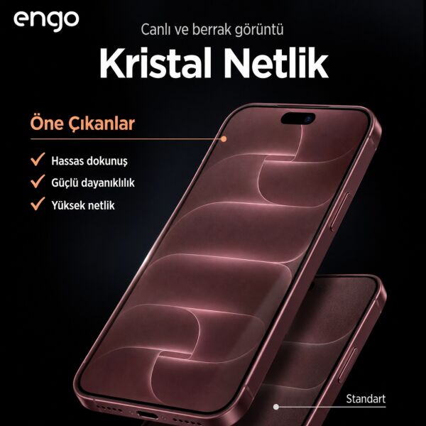 Apple iPhone 18 Pro Max Ekran Koruyucu A3717 Nano Parlak 9H Kırılmaz Esnek Cam Çizilmeye Dayanıklı Şeffaf