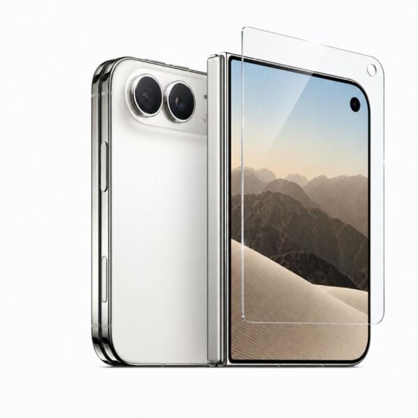 Apple iPhone Duo Dış Ekran Koruyucu 5.4 İnç A3720 Nano Parlak 9H Esnek Şeffaf Çizilme Dirençli