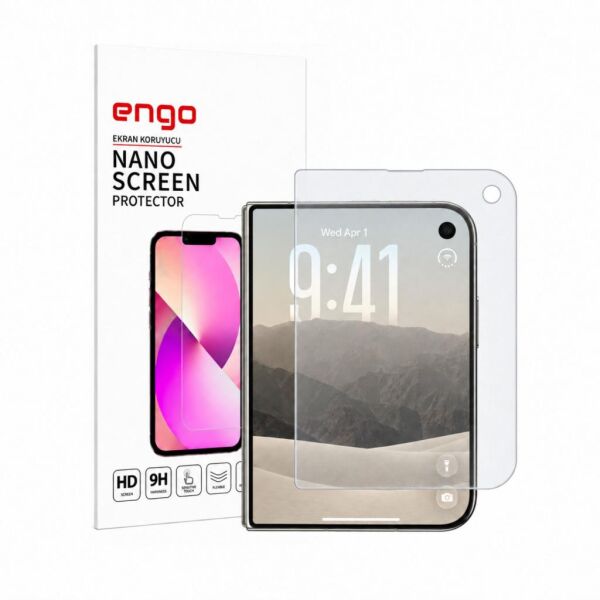 Apple iPhone Duo İle Uyumlu Dış Mat Ekran Koruyucu 5.4 İnç A3720 Mat Ekran Koruyucu A3717 6.9 İnç Yansıma Ve Parlama Azaltıcı Parmak İzi Bırakmayan 9H Esnek Nano Cam