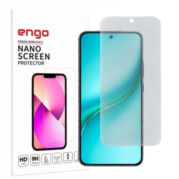 Honor Turbo Mat Ekran Koruyucu MTN-NX1 Yansıma Ve Parlama Azaltıcı Parmak İzi Bırakmayan 9H Esnek Nano Cam