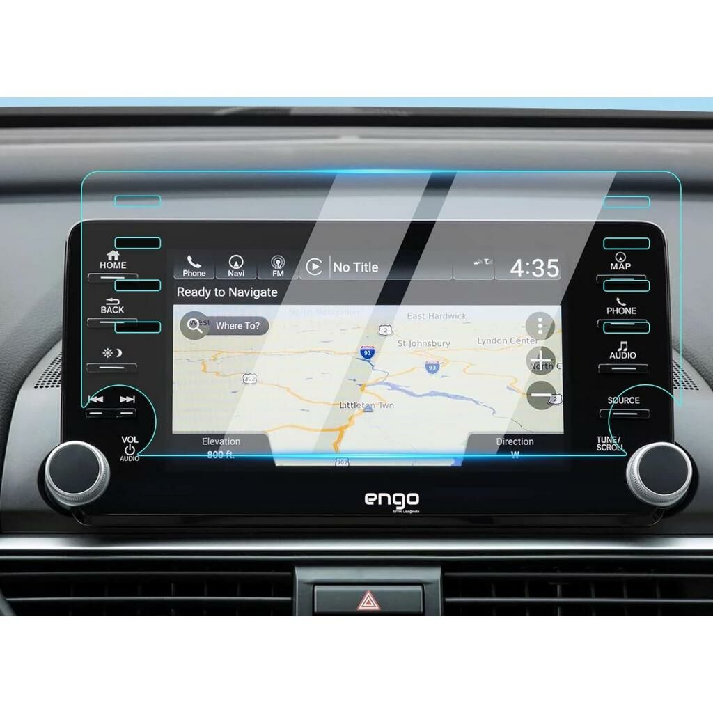 Honda Accord 8 inç Multimedya Ekran Koruyucu Nano Şeffaf