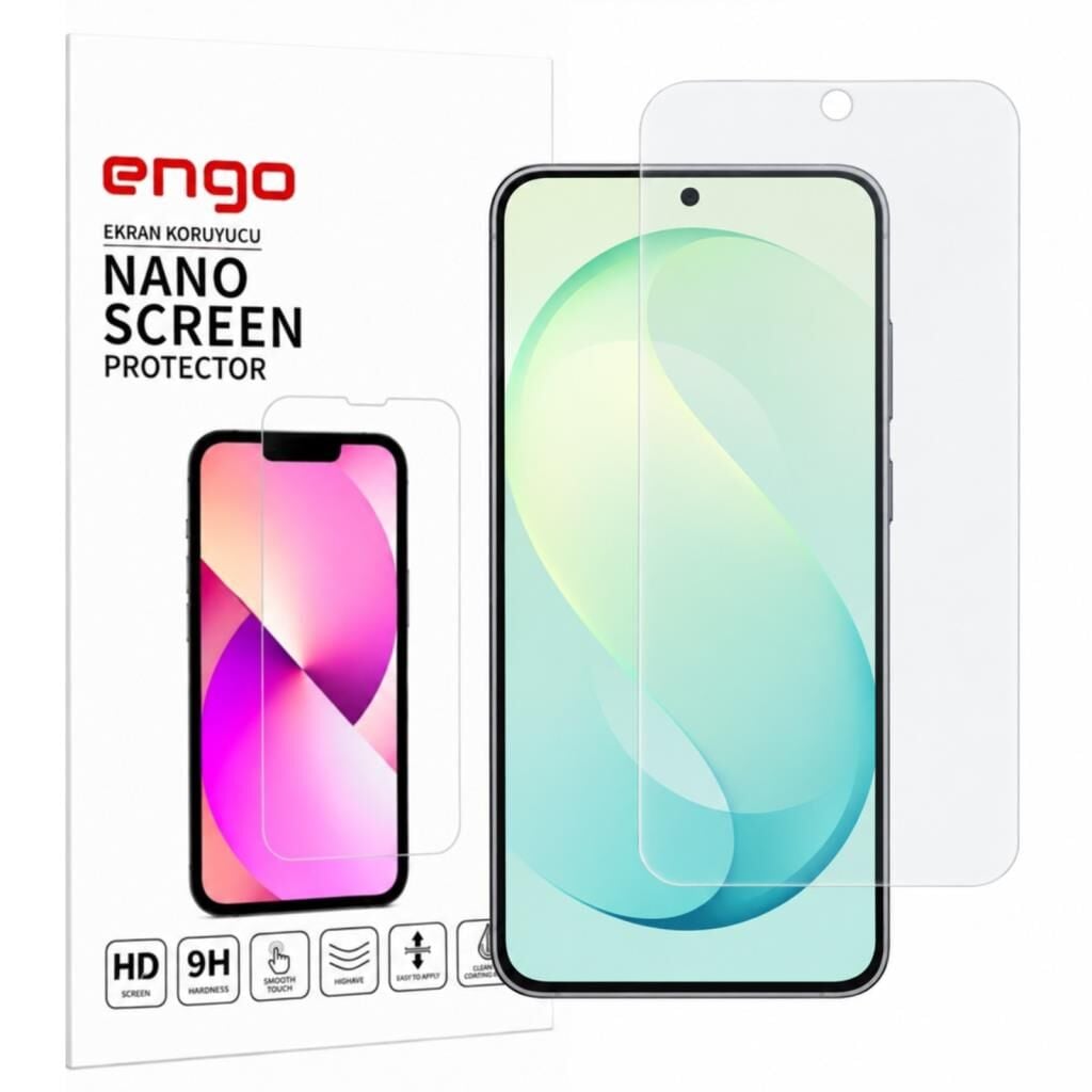 Samsung Galaxy S26 FE İle Uyumlu Mat Ekran Koruyucu SM-S741B Yansıma Ve Parlama Azaltıcı Parmak İzi Bırakmayan 9H Esnek Nano Cam