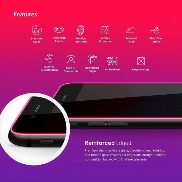 Apple iPhone SE 2022 Hayalet Ekran Koruyucu 5D Cam iPhone SE 3