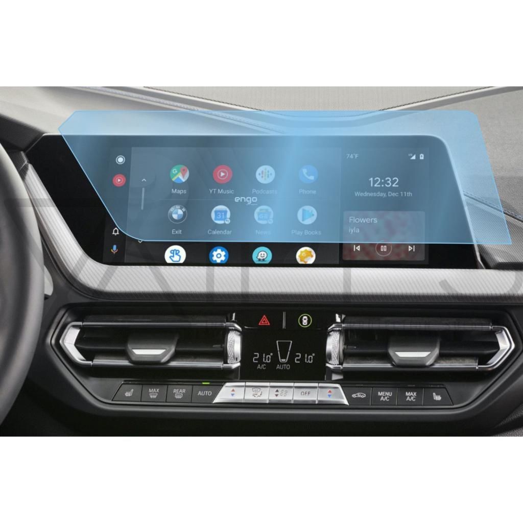 BMW 218i 10.25 inç Multimedya Ekran Koruyucu Şeffaf Nano