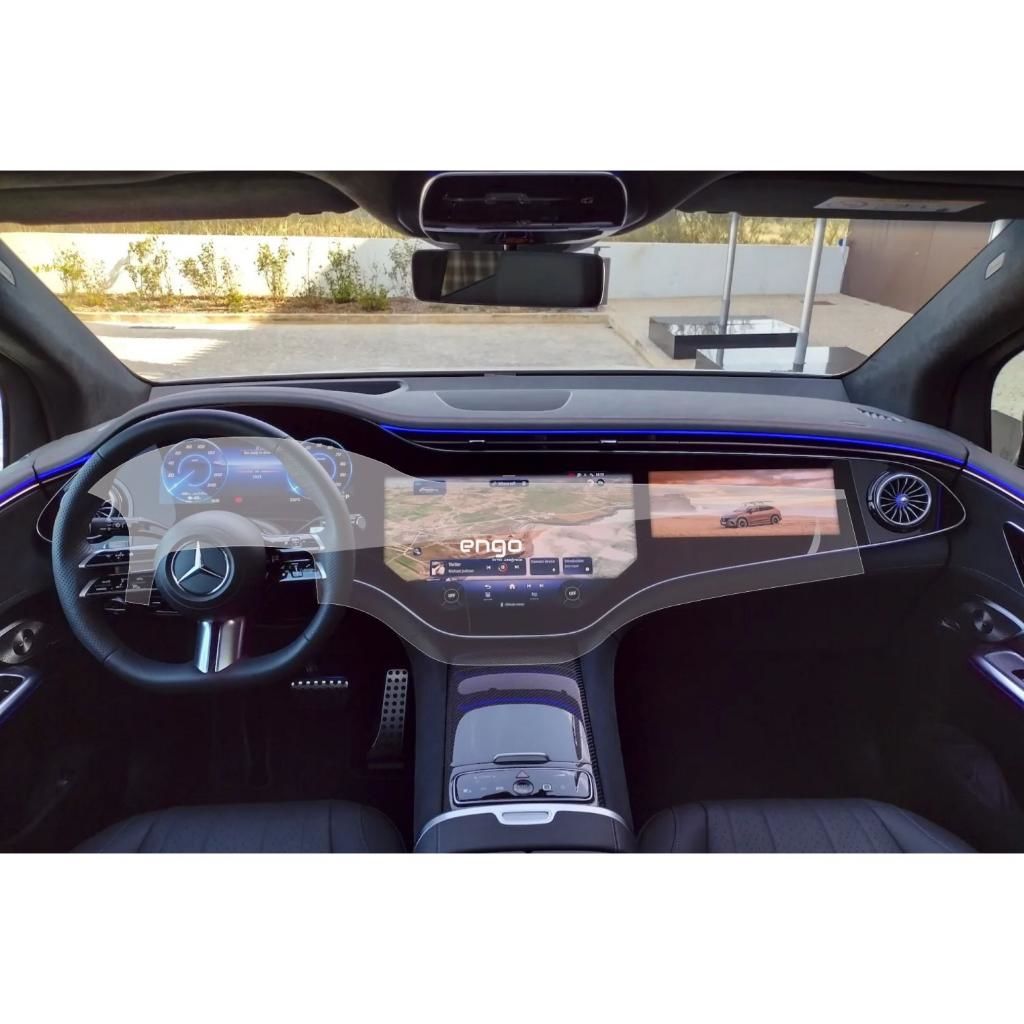 Mercedes EQS 580 Ekran Koruyucu Şeffaf Nano Tam Kaplama