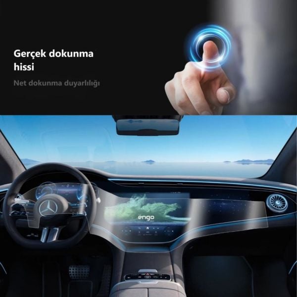 Mercedes EQS 580 Ekran Koruyucu Şeffaf Nano Tam Kaplama