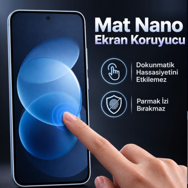 Redmi Note 17 Pro İle Uyumlu Mat Ekran Koruyucu 6.83 İnç, Anti-Glare Yansıma Önleyici, Çizilmeye Dayanıklı Kırılmaz Nano Cam