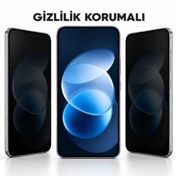 Redmi Note 17 Pro İle Uyumlu Hayalet Ekran Koruyucu 6.83 İnç, Yan Görüş Gizlilik Filtresi, Çizilmeye Dayanıklı Kırılmaz Nano Cam