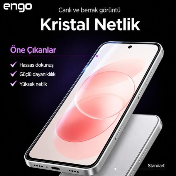 Redmi Note 17 Pro Max İle Uyumlu Ekran Koruyucu 6.83 İnç 9H Nano Parlak, Esnek Kırılmaz Cam, Çizilmeye ve Darbeye Dayanıklı Şeffaf Koruma