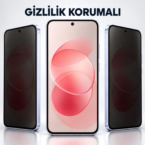 Redmi Note 17 Pro Max İle Uyumlu Hayalet Ekran Koruyucu 6.83 İnç, Yan Görüş Gizlilik Filtresi, Çizilmeye Dayanıklı Kırılmaz Nano Cam