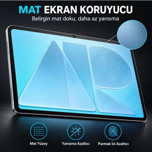 Huawei Matepad Air 12 inç İle Uyumlu Mat Ekran Koruyucu Parmak İzi Bırakmayan Yansıma Ve Parlama Önleyici Koruma, 9H Kırılmaz Esnek Nano Cam