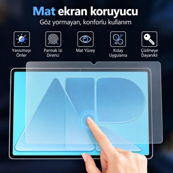 Huawei Matepad Air 12 inç İle Uyumlu Mat Ekran Koruyucu Parmak İzi Bırakmayan Yansıma Ve Parlama Önleyici Koruma, 9H Kırılmaz Esnek Nano Cam
