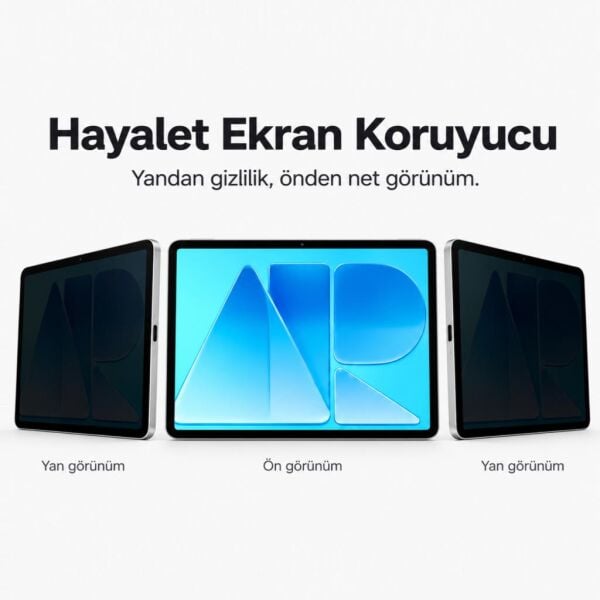 Huawei Matepad Air 12 inç İle Uyumlu Hayalet Ekran Koruyucu Yandan Görünmeyen Anti-Spy Gizlilik (Privacy) Koruması, 9H Nano Kırılmaz Esnek Cam, Parlama Ve Parmak İzi Önleyici