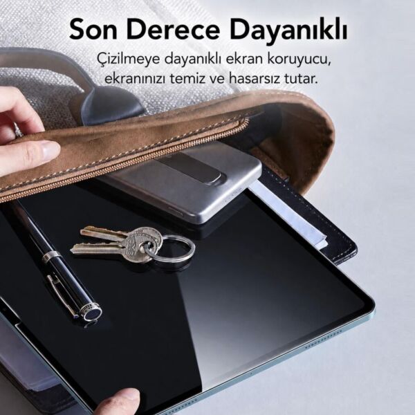 Samsung Galaxy Tab S12 Plus İle Uyumlu Ekran Koruyucu 12.6 İnç SM-X840 Kırılmaz Esnek Nano Cam, Çizilmeye Ve Darbeye Dayanıklı Koruma, HD Şeffaf