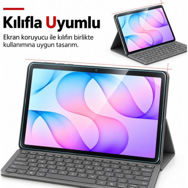 Samsung Galaxy Tab S12 Plus İle Uyumlu Mat Ekran Koruyucu 12.6 İnç SM-X840 Parmak İzi Bırakmayan Yansıma Ve Parlama Önleyici Koruma, 9H Kırılmaz Esnek Nano Cam