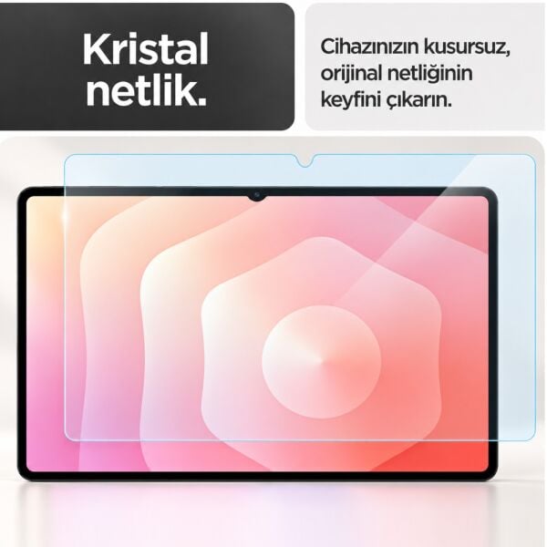 Samsung Galaxy Tab S12 Ultra İle Uyumlu Ekran Koruyucu 14.6 İnç SM-X940 Kırılmaz Esnek Nano Cam, Çizilmeye Ve Darbeye Dayanıklı Koruma, HD Şeffaf