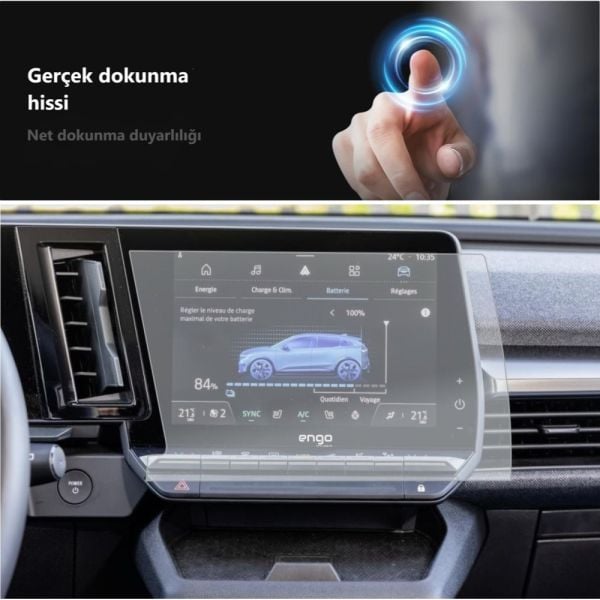 Renault Austral Multimedya Mat Ekran Koruyucu 9 İnç
