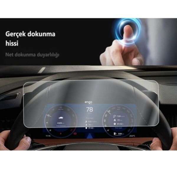 Skoda Superb 10.25 inç Mat Ekran Koruyucu Dijital Gösterge
