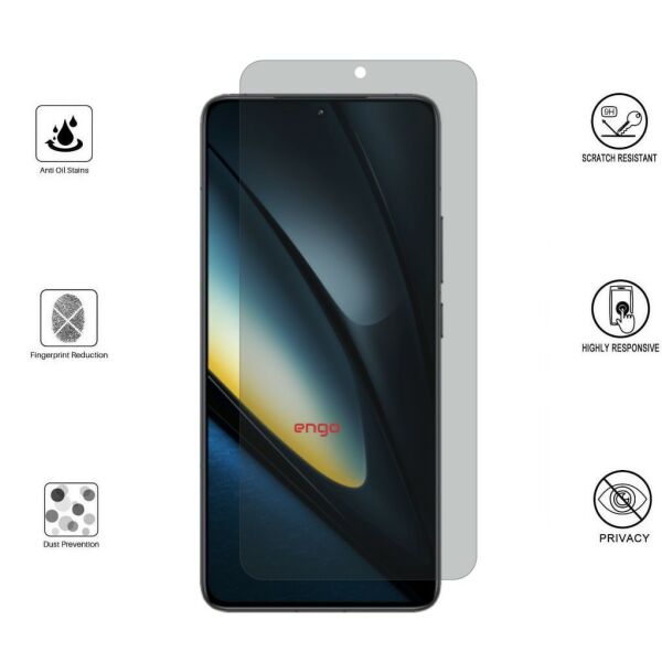 Xiaomi Poco F6 İle Uyumlu Hayalet Ekran Koruyucu Şeffaf