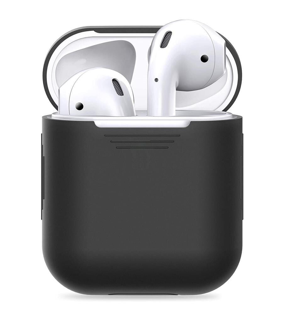 Apple AirPods 1. Nesil Kılıf ve AirPods 2. Nesil Kılıf Uyumlu Siyah