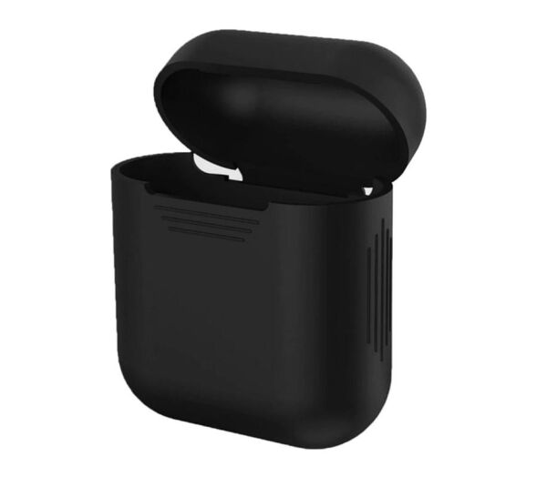 Apple AirPods 1. Nesil Kılıf ve AirPods 2. Nesil Kılıf Uyumlu Siyah