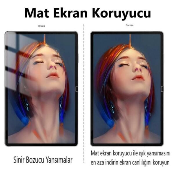 Samsung Galaxy Tab S10 FE Plus Mat Ekran Koruyucu 13.1 inç