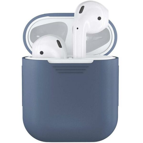 Apple AirPods 1. Nesil Kılıf ve AirPods 2. Nesil Kılıf Uyumlu Mavi