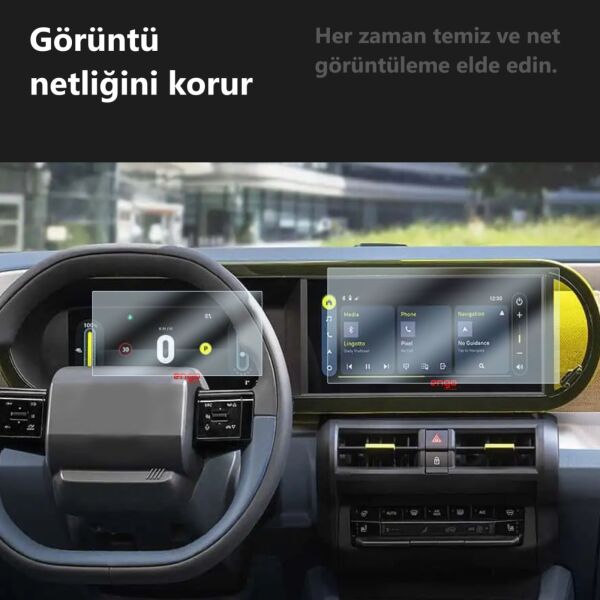 Fiat Grande Panda Ekran Koruyucu Multimedya Gösterge Nano