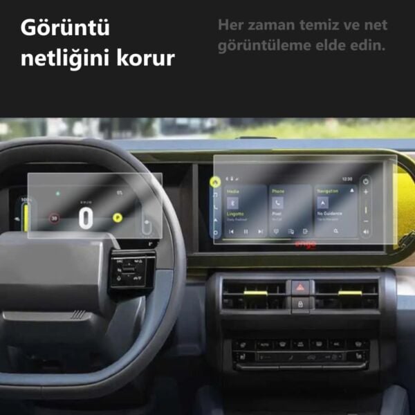 Fiat Grande Panda Mat Ekran Koruyucu Multimedya Gösterge