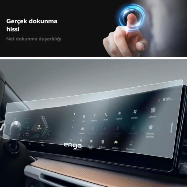 SsangYong Actyon 12.3 inç Ekran Koruyucu Multimedya Gösterge