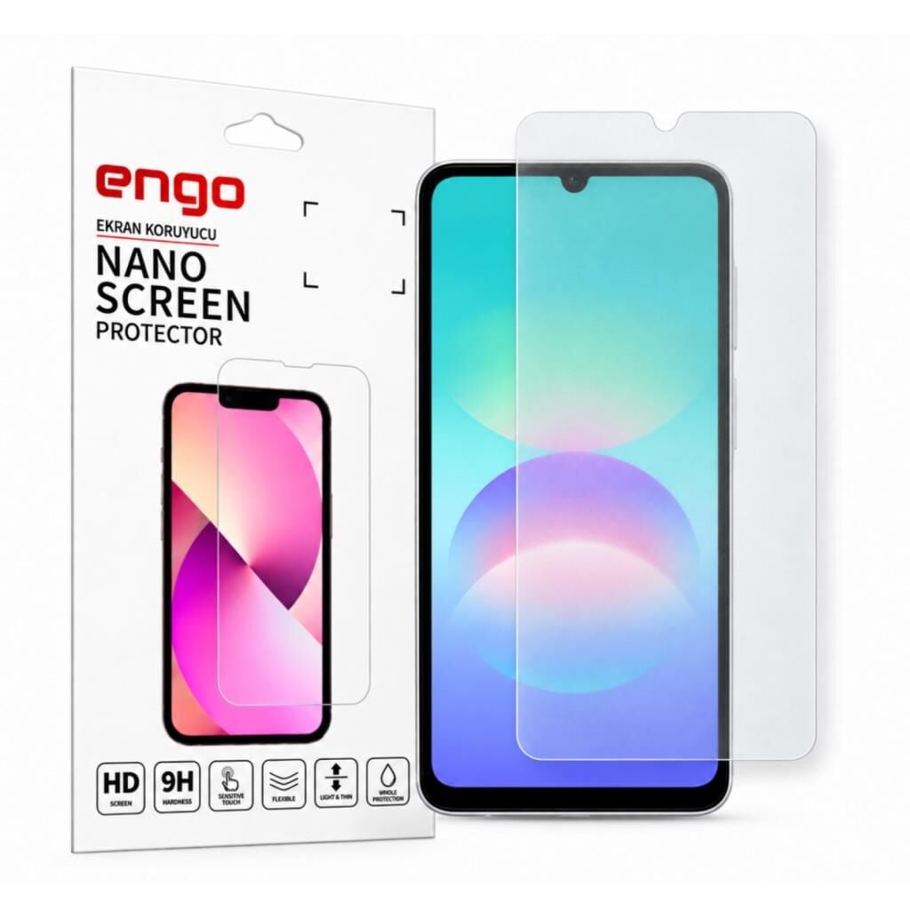 Samsung Galaxy A08 İle Uyumlu Mat Ekran Koruyucu SM-A085F Parmak İzi Bırakmayan 9H Kırılmaz Nano Cam