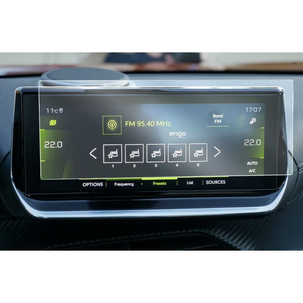 Peugeot 2008 10 İnç Mat Ekran Koruyucu Multimedya Şeffaf