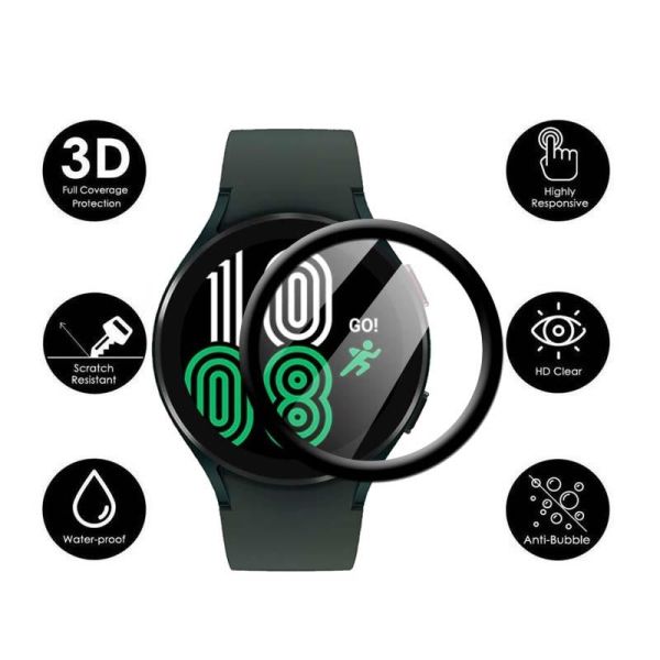 Samsung Galaxy Watch 4 Ekran Koruyucu Watch4 44mm Tam Kaplama